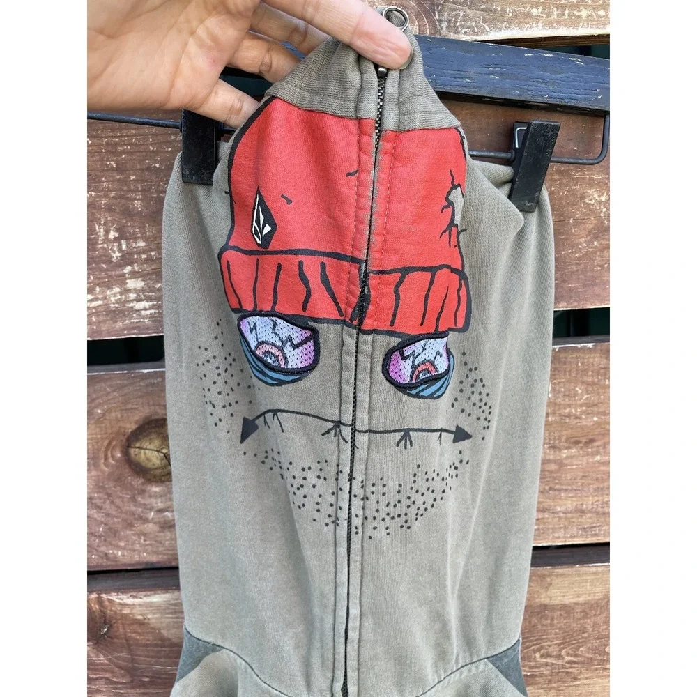 Vtg Volcom Boys Full‎ Face Zip Up Jacket Size M 12